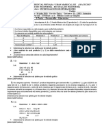 Evaluacion Parcial Numero 1 Investigacion de Operaciones Unidad 1 y 2 Julio 2 013