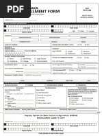 RSBSA Enrollment Form - Aug2019