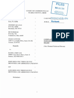 Court of Common Pleas, Stark County Ohio - Hagmann, Quayle, Dizdar, Sawyer v. Daniel John Lee