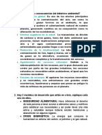 Cuales Son Las Consecuencias Del Deterioro Ambiental