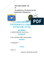 Informe Levantamiento Con Estacion Total