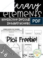 FREELiterary Elements Foldablesfor Plotin Interactive Notebooks