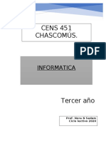 Planificación Tercer Año 2020