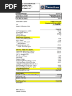 Wasa Cost Sheet