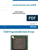 Skapa Fpga-Baserade Testsystem Med Labview: Johan Olsson National Instruments