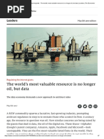 The World's Most Valuable Resource Is No Longer Oil, But Data - The Economist