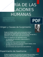 Teoría de Las Relaciones Humanas