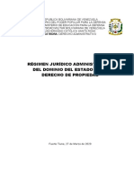 Trabajo Régimen Jurídico Administrativo Del Dominio Del Estado y Del Derecho de Propiedad