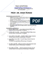 CV of PROF DR SHAH MURAD MASTOI