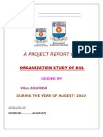 A Project Report On: Organization Study OF HUL