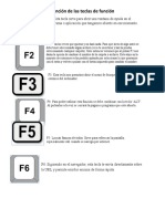 Función de Las Teclas de Función y Edicion