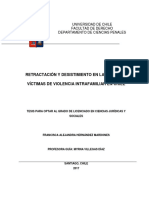 Retractación y Desistimiento en Las Mujeres Víctimas de Violencia Intrafamiliar en Chile