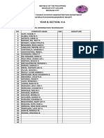 Masterlist 1ST Semester S.Y. 2019-2020