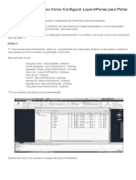 Arquitetura Ativa! - Tutorial - Passo A Passo Como Configurar Layers - Penas para Plotar PDF