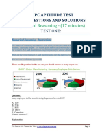 NNPC Aptitude Test Past Questions and Answers PDF