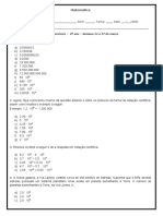 Lista de Potenciação