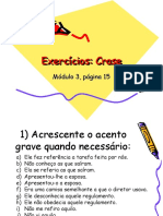 Exercícios Crase