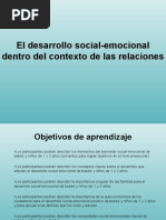 Desarrollo Social Emocional Dentro Del Contexto Relaciones