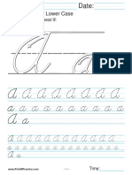 Abecedario Cursiva PDF