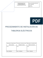 Procedimiento de Instalación de Tableros Electricos PDF