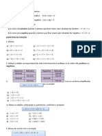 Resumo e Exercícios de Fixacao