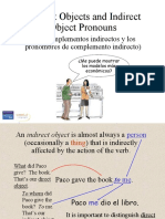 Capítulo 8 Gramática 2 - Indirect Objects and Their Pronouns (Prepositional Pronouns)