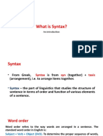 What Is Syntax