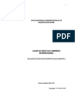 Cours de Droit Du Commerce International PDF