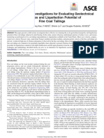 2020 in Situ Seismic Investigations For Evaluating Geotechnical Properties and Liquefaction Potential of Fine Coal Tailings