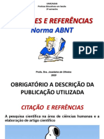 Aula 3 CITAÇÕES E REFERÊNCIAS ABNT PDF