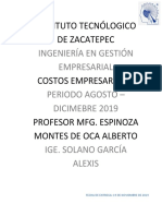 Unidad 5 Costos Empresariales