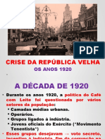 Anos 1920 Brasil 