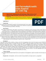 Farmakokinetik Dua Sediaan Kapsul Pregabalin 150 MG 1