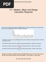 14C - PowerPoint - Median Mean and Range