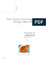 Fish names from English to Telugu (తెలుగు) - Haringo PDF