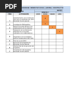 Cronograma de Bienestar Laboral.