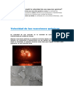 Cómo Se Puede Medir La Velocidad de Una Reaccion Quimica