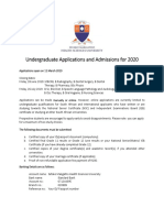 Admissions Selection Rules 2019 PDF