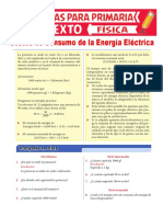 Costos de Consumo de La Energía Eléctrica para Sexto de Primaria