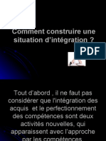 Comment Construire Une Situation D'intégration