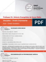 Aula de Direito Empresarial Direito Societário1