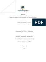 Ensayo Relación Del Sector Lechero de Colombia y La Competitividad