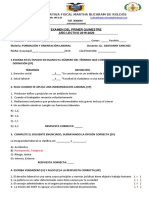 Examen Quimestral de Fol 2019 Fila #1