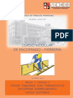 Modulo 1 Fasciculo 3 Parar Tableros Con Tornapuntas Encofrar Sobrecimiento Hacer Estribos