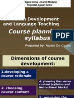 Curriculum Development and Language Teaching-Course Planning and Syllabus Design