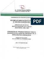 Contraloría Advierte Que Pruebas Rápidas No Son Recomendadas Por La OMS