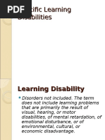 Specific Learning Disabilities