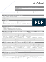 Formato de Solicitud de Seguros Rimac AMI SALUD