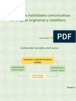 Día 2 Desarrollo de Habilidades en Lenguas Originarias y Castellano