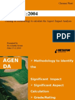 ISO 14001 Aspect - Impact Analysis